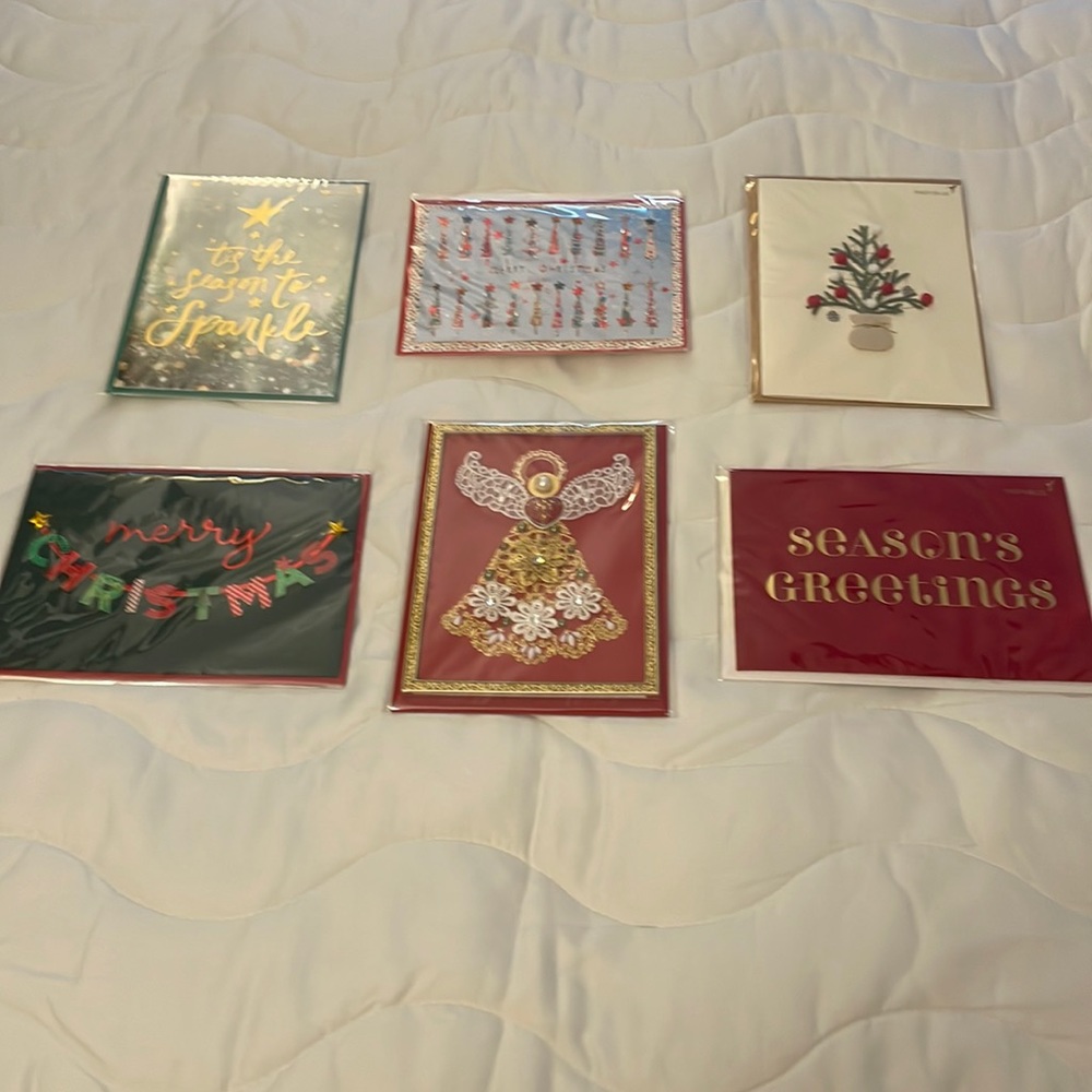 Lot of 6 Papyrus Christmas Cards